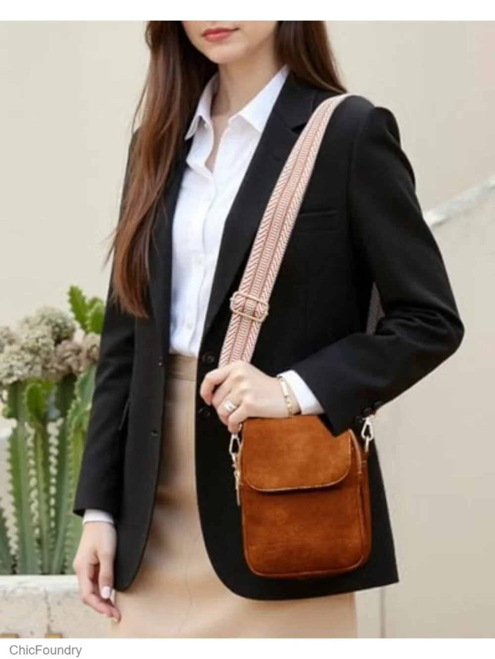 Small Crossbody Bag with Card Holder Anti Theft Leather Travel Wallet